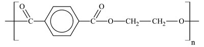 Химическая формула полиэтилентерефталата (ПЭТ)