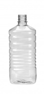 Пластиковая бутылка ПЭТ КВ-2 1,0 л.